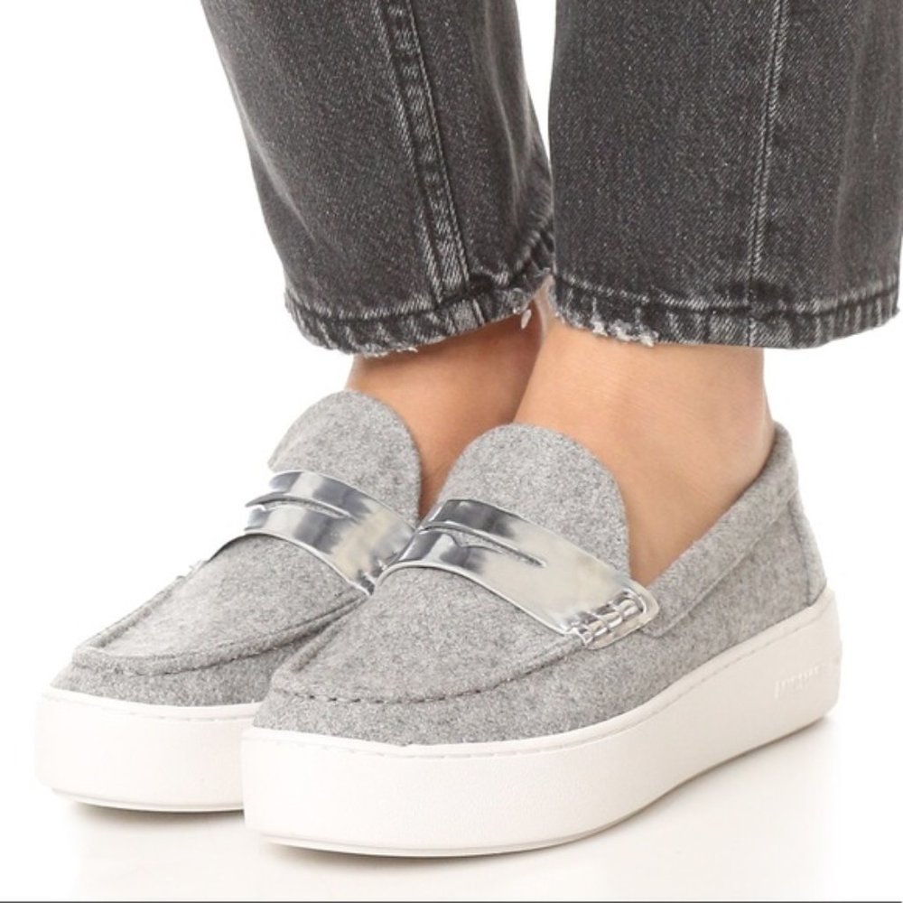 MICHAEL Michael Kors Grey Slip On Shoes 6.5M